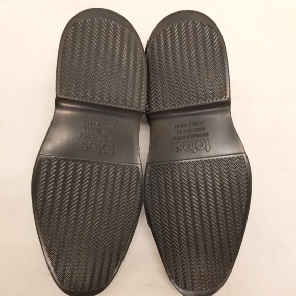 Totes Men Shoe Size XL 11-12 Natural Rubber Slip On Overshoe Covers Black - Picture 3 of 5